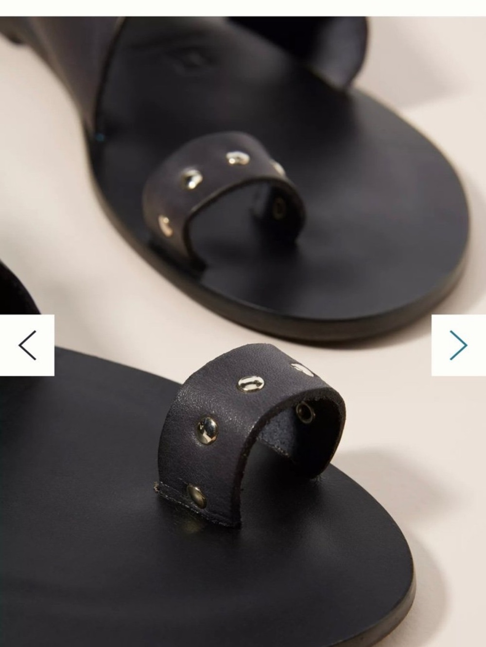ALOHAS Black Leather Crisscross Sandals with Silver Buckle - Picture 2 of 4
